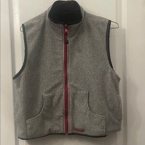 Point Zero Gray Youth Vest with Red Accents